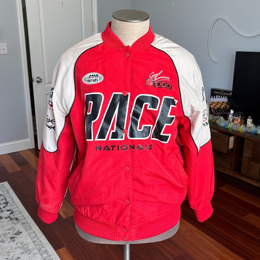 H&M Retro Race Car Bomber Jacket 🏎️